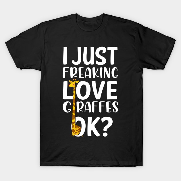 Love Giraffes T-Shirt by KsuAnn